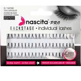 Nascita Pro Backstage Collection - El Yapımı Tekli Takma Kirpik Medium 60 Adet - Nascita