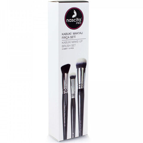 Nascita Pro Kabuki Makyaj Fırça Seti 3'lü - 1
