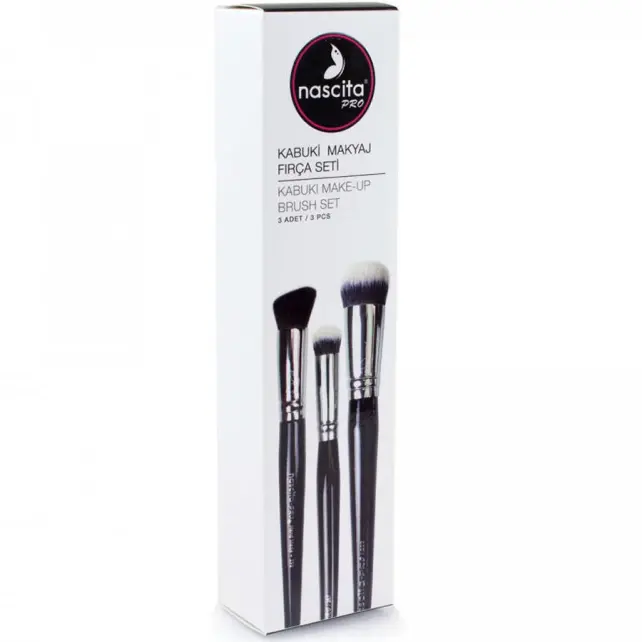 Nascita Pro Kabuki Makyaj Fırça Seti 3'lü - 1