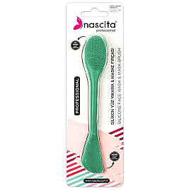 Nascita Silikon Yüz Yıkama ve Maske Fırçası - Yeşil - Nascita