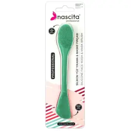 Nascita Silikon Yüz Yıkama ve Maske Fırçası - Yeşil - Nascita