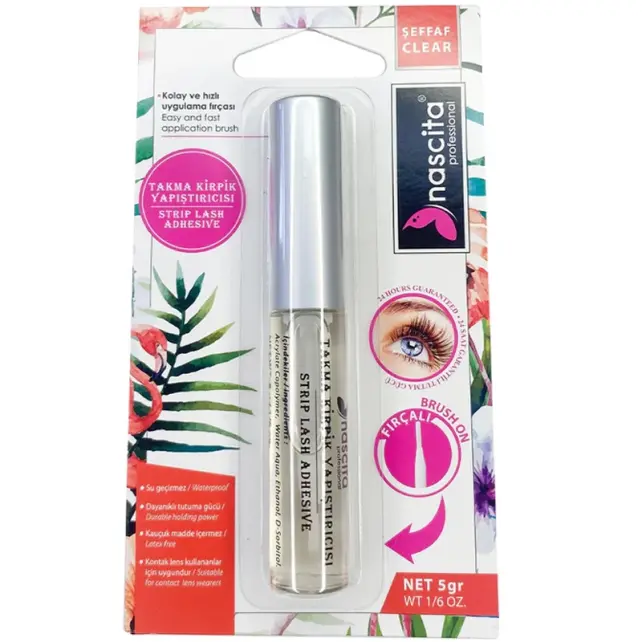 Nascita Strip Lash Adhesive - Takma Kirpik Yapıştırıcı Şeffaf 5gr - 1
