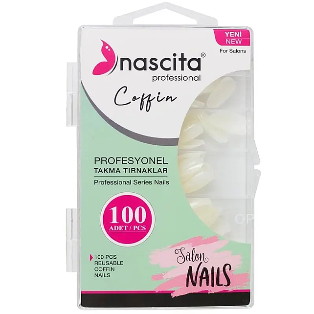 Nascita Takma Tırnak - Coffin 100 Adet - 1