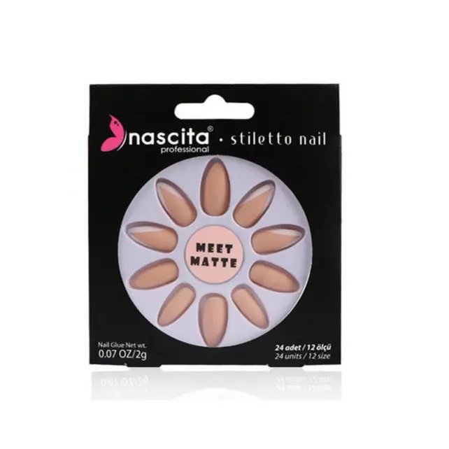 Nascita Takma Tırnak - Matte French Nails - 1