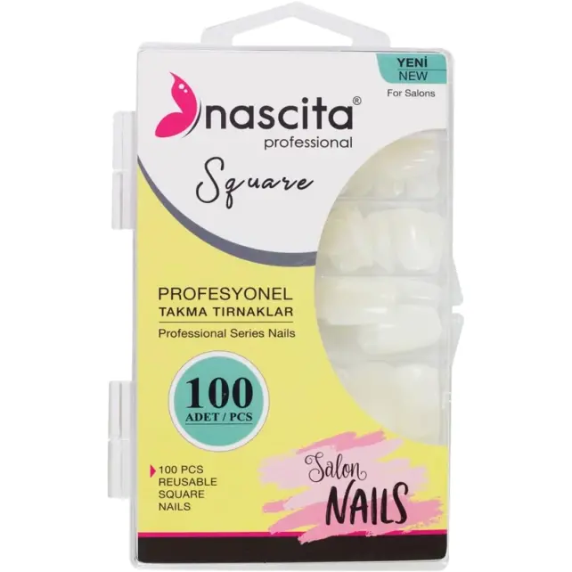Nascita Takma Tırnak - Square 100 Adet - 1