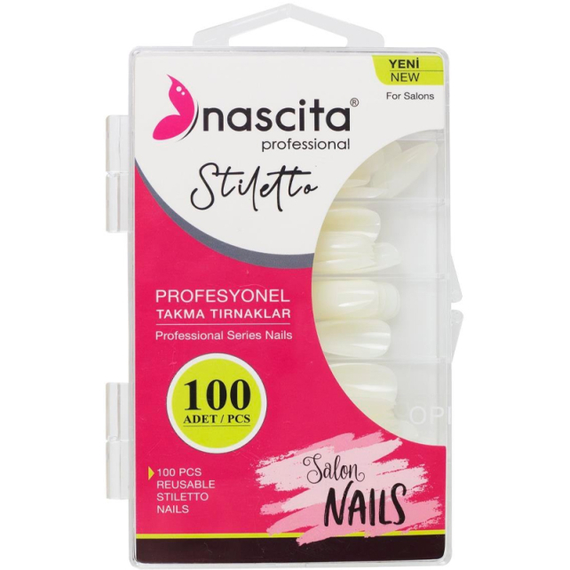 Nascita Takma Tırnak - Stiletto 100 Adet - 1