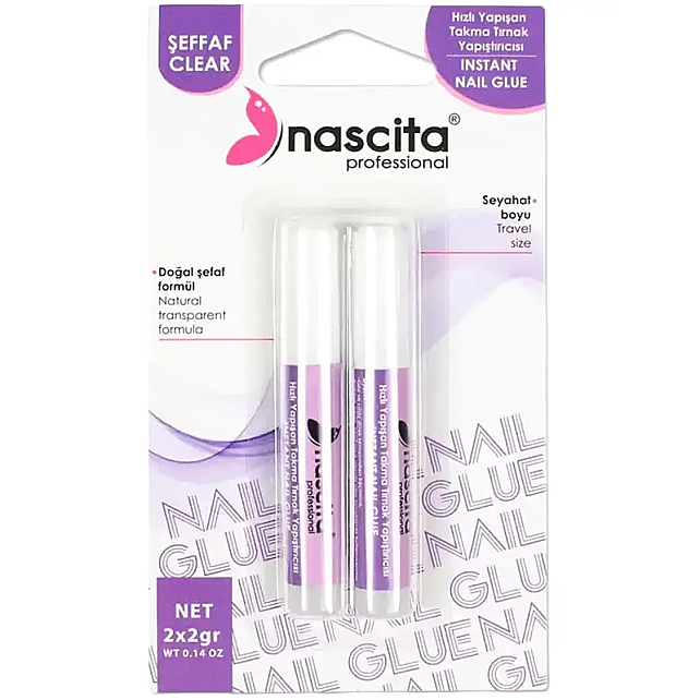 Nascita Takma Tırnak Yapıştırıcı - Şeffaf - 1