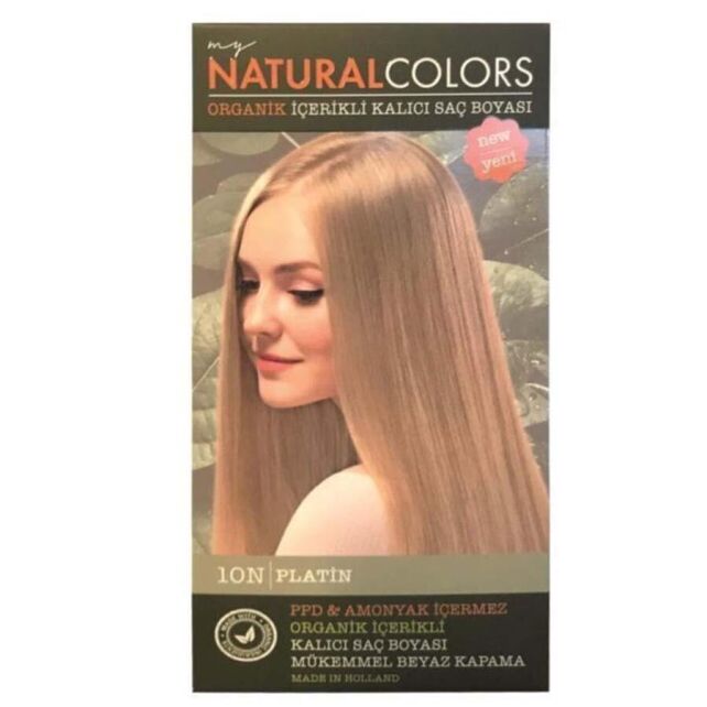 Natural Colors - Organik Kalıcı Saç Boyası No: 10N Platin - 1