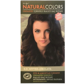 Natural Colors - Organik Kalıcı Saç Boyası No: 4B Bitter Çikolata - Natural Colors