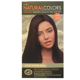 Natural Colors - Organik Kalıcı Saç Boyası No: 4RR Koyu Kızıl - Natural Colors
