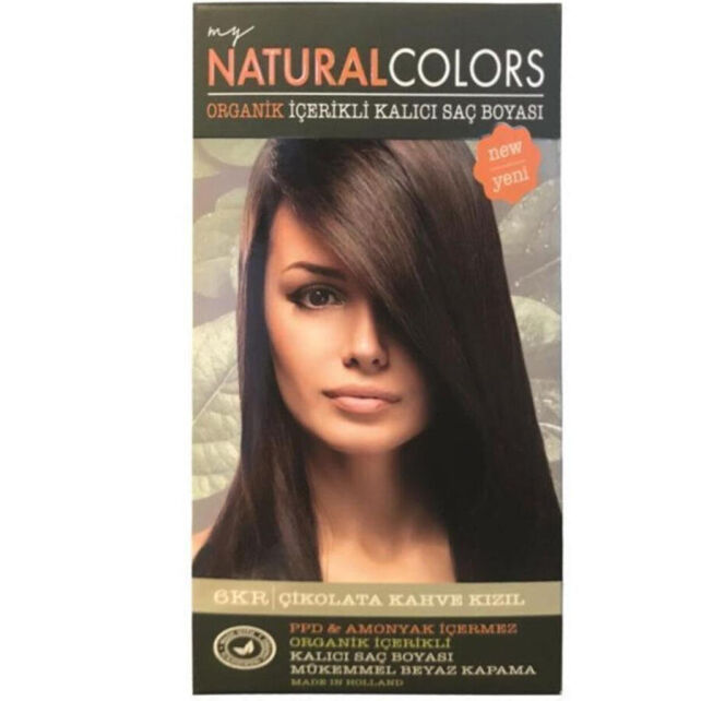 Natural Colors - Organik Kalıcı Saç Boyası No: 6KR Çikolata Kahve Kızıl - 1