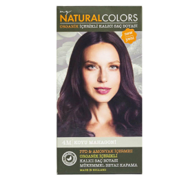 Natural Colors - Organik Kalıcı Saç Boyası No:4M Koyu Mahogani - Natural Colors