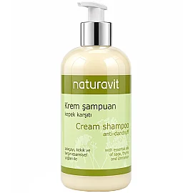 Naturavit Cream Shampoo Anti Dandruff - Kepek Karşıtı Şampuan 500ml - Naturavit
