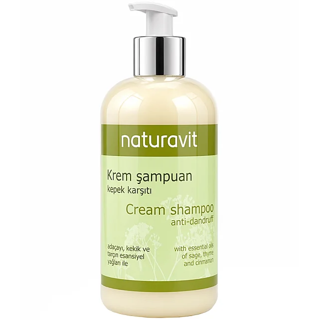 Naturavit Cream Shampoo Anti Dandruff - Kepek Karşıtı Şampuan 500ml - 1