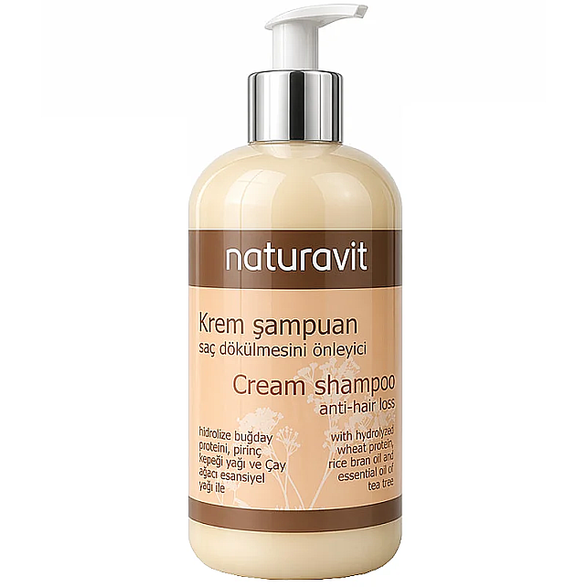 Naturavit Cream Shampoo Anti Hair Loss - Saç Dökülmesine Karşı Şampuan 500ml - 1
