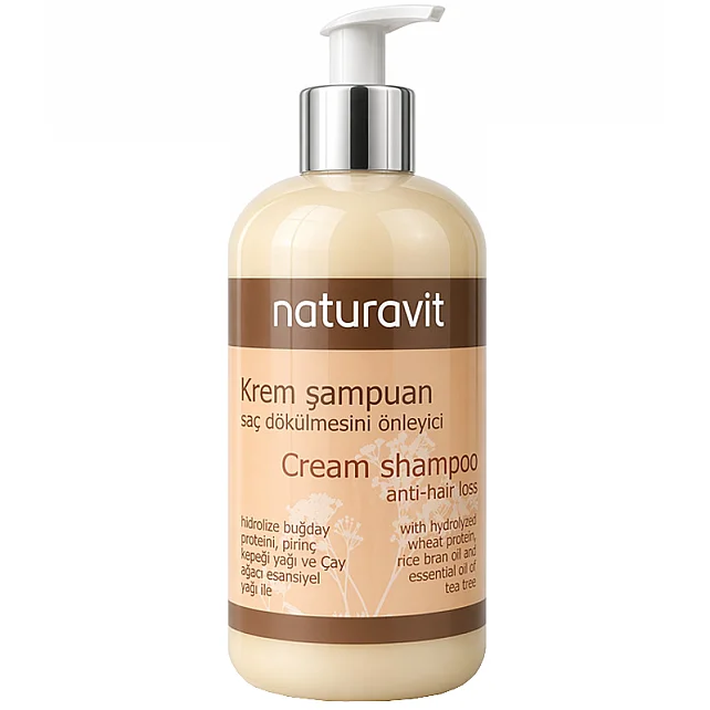 Naturavit Cream Shampoo Anti Hair Loss - Saç Dökülmesine Karşı Şampuan 500ml - 1