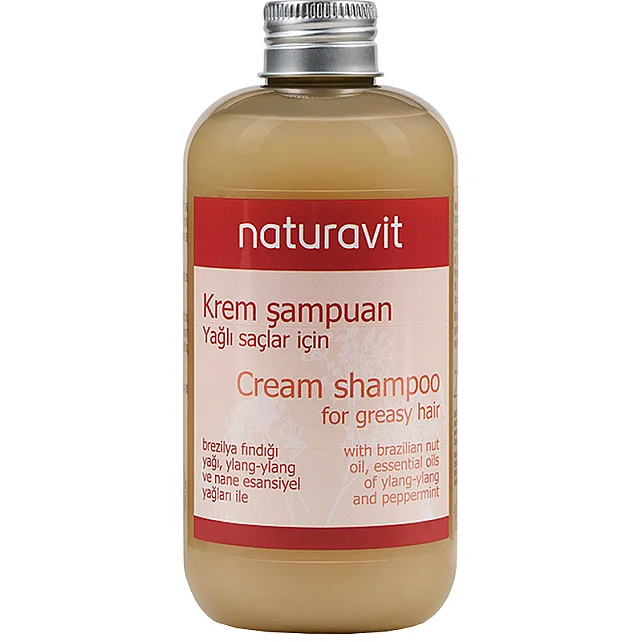 Naturavit Cream Shampoo For Greasy Hair - Yağlı Saç Bakım Şampuanı 250ml - 1