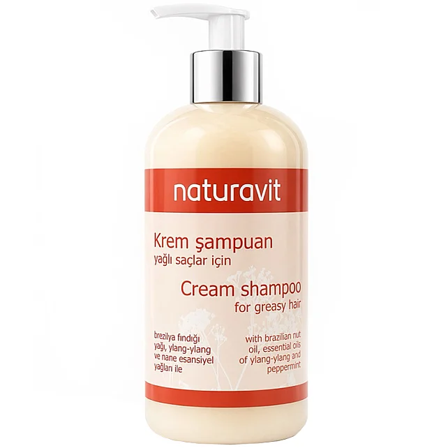 Naturavit Cream Shampoo For Greasy Hair - Yağlı Saç Bakım Şampuanı 500ml - 1