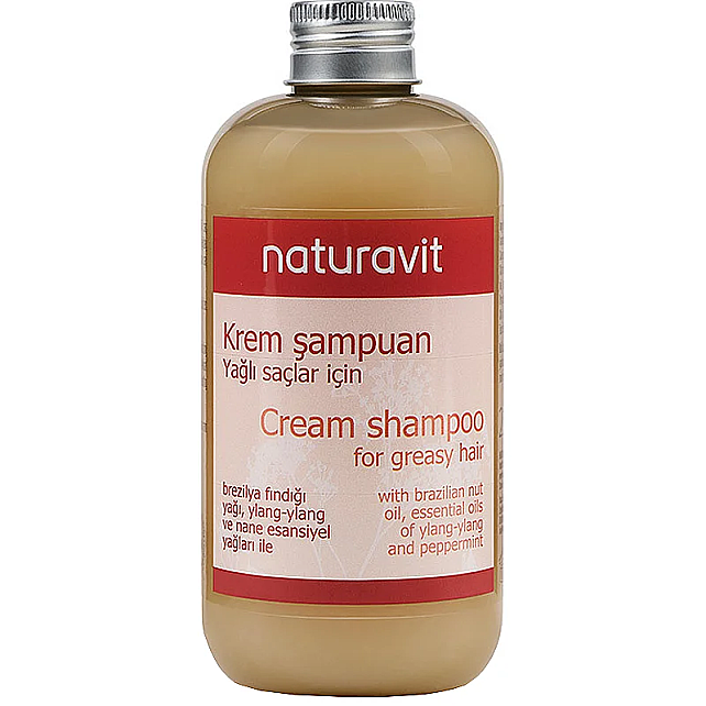 Naturavit Cream Shampoo For Greasy Hair - Yağlı Saç Bakım Şampuanı 250ml - 1