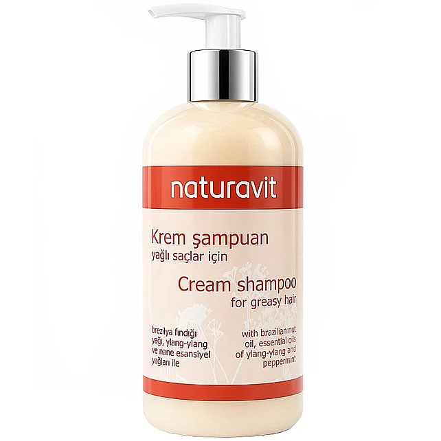 Naturavit Cream Shampoo For Greasy Hair - Yağlı Saç Bakım Şampuanı 500ml - 1