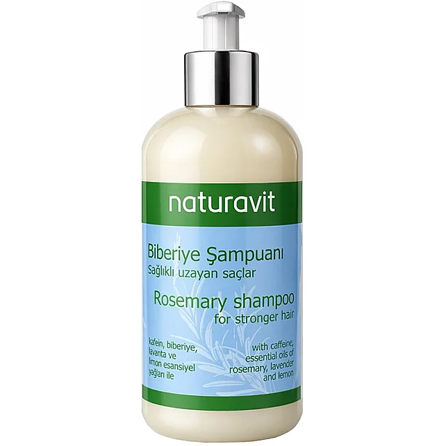 Naturavit Rosemary Shampoo For Stonger Hair - Biberiye Şampuanı 500ml - 1