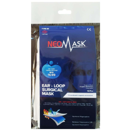Neomask Ear-Loop Surgical Mask - Ağız Maskesi 10 Adet - NEOMASK