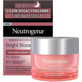 Neutrogena Bright Boost - Yaşlanma Karşıtı Gece Kremi 50ml - Neutrogena