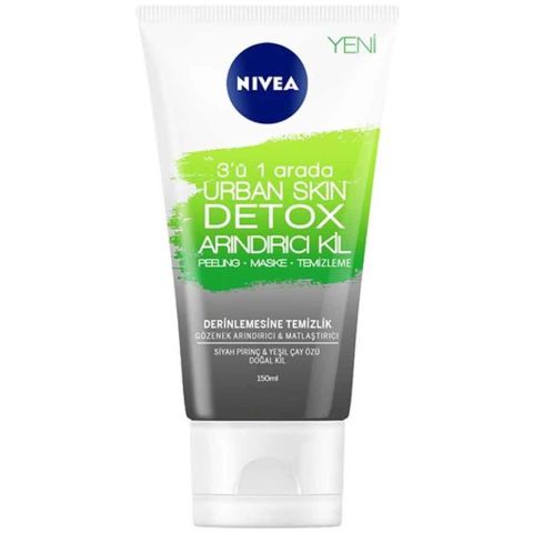 Nivea 3'in 1Urban Skin Detox Arındırıcı Kil Maskesi 150ml Nivea 3'in 1Urban Skin Detox Arındırıcı Kil Maskesi 150ml