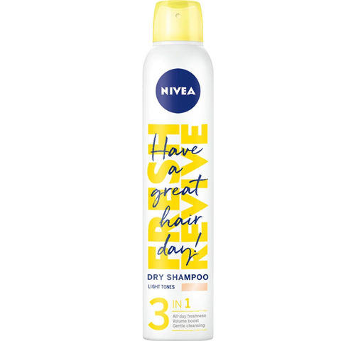 Nivea 3 In1 Dry Shampo - Açık Saçlar için Kuru Şampuan 200ml Nivea 3 In1 Dry Shampo - Açık Saçlar için Kuru Şampuan 200ml