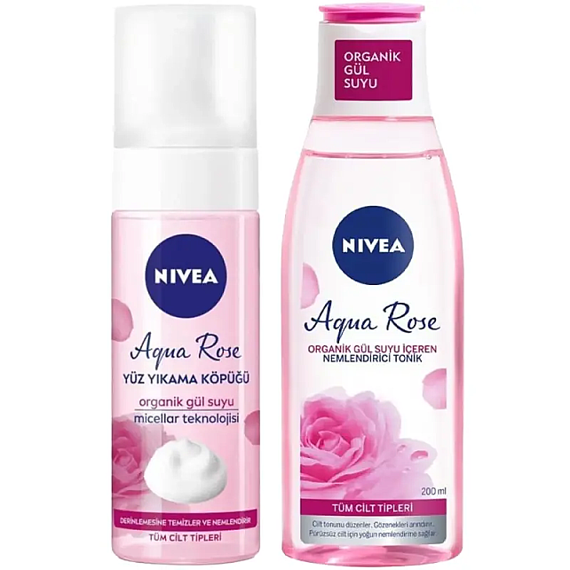 Nivea Aqua Rose - Temizleyici Set - 1