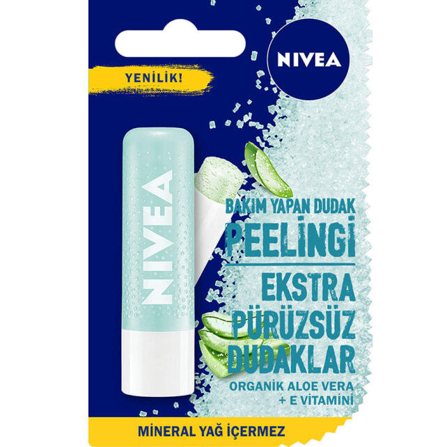 Nivea Bakım Yapan Dudak Peelingi - Aleo Vera 4.8g Nivea Bakım Yapan Dudak Peelingi - Aleo Vera 4.8g