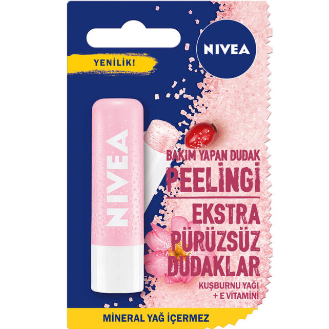 Nivea Bakım Yapan Dudak Peelingi - Kuşburnu 4.8g - 1