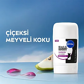 Nivea Black & White Authentic - Kadın Stick Deodorant 50ml - 2