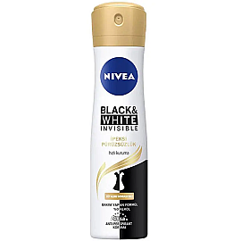 Nivea Black & White Invisible - İpeksi Pürüzsüzlük Sprey Deodorant 150ml - Nivea