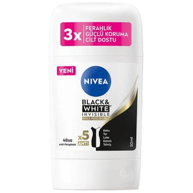 Nivea Black White Stick Deodorant 50ml - 1