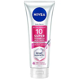 Nivea Body Serum Super 10 Extra Bright SPF 15 - Serum Etkili Parlaklık Kazandıran Vücut Losyonu 170ml - Nivea