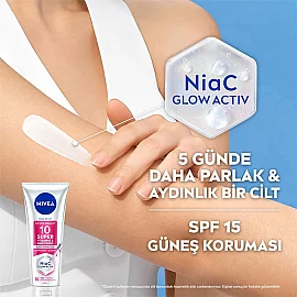 Nivea Body Serum Super 10 Extra Bright SPF 15 - Serum Etkili Parlaklık Kazandıran Vücut Losyonu 170ml - 4