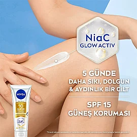 Nivea Body Serum Super 10 Extra Bright SPF 15 - Serum Etkili Aydınlatıcı Vücut Losyonu 170ml - 4