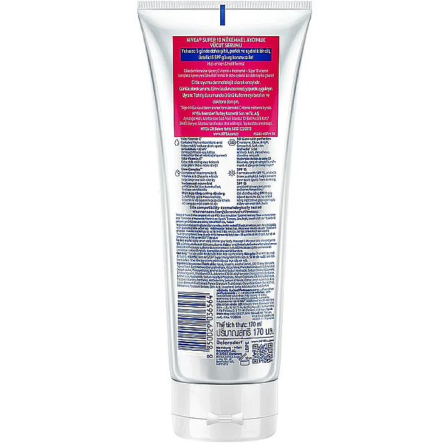 Nivea Body Serum Super 10 Extra Bright SPF 15 - Serum Etkili Parlaklık Kazandıran Vücut Losyonu 170ml - 2