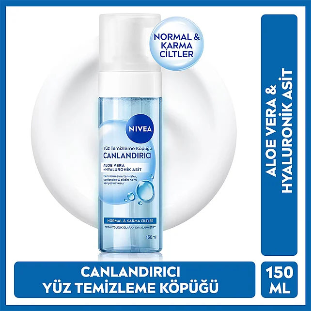 Nivea Canlandırıcı Yüz Temizleme Köpüğü - Normal ve Kuru Ciltler İçin 150ml - 11