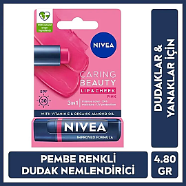 Nivea Caring Beauty Lip Cheek SPF 30 - Yanak ve Dudak Renklendirici Pink 4.8g - 6