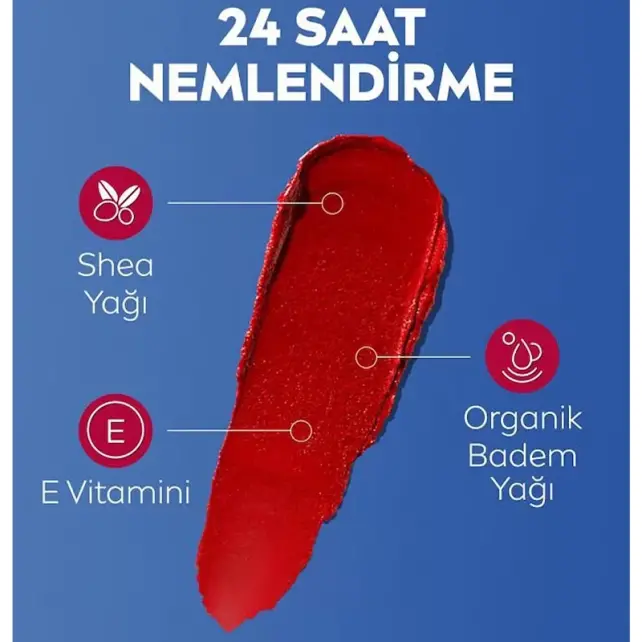 Nivea Caring Beauty Lip Cheek SPF 30 - Yanak ve Dudak Renklendirici Red 4.8g - 2