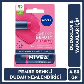 Nivea Caring Beauty Lip Cheek SPF 30 - Yanak ve Dudak Renklendirici Pink 4.8g - 6