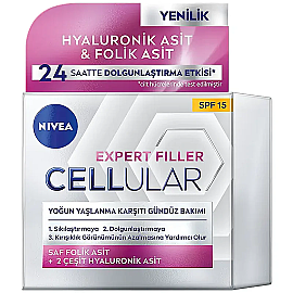 Nivea Cellular Expert Filler Tagespflege - Yaşlanma Karşıtı Gündüz Kremi 50ml - Nivea