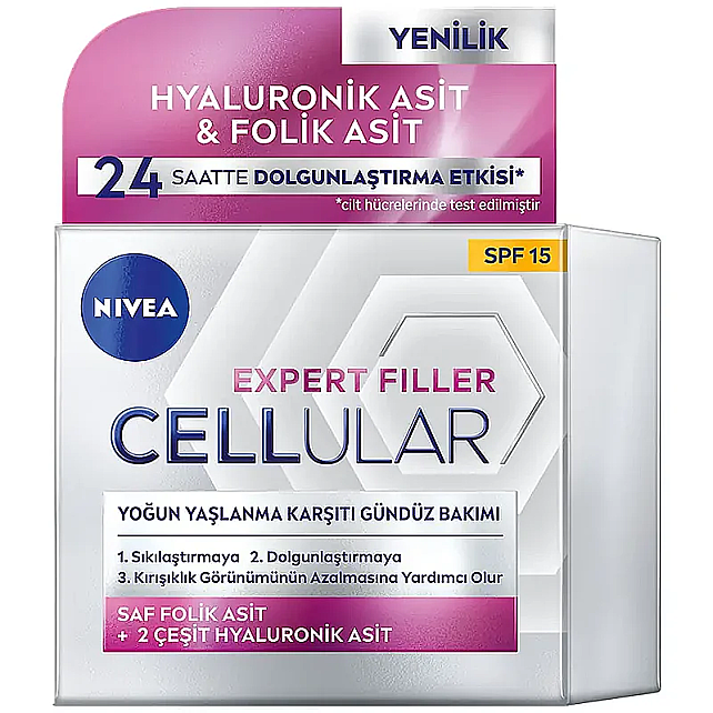 Nivea Cellular Expert Filler Tagespflege - Yaşlanma Karşıtı Gündüz Kremi 50ml - 1