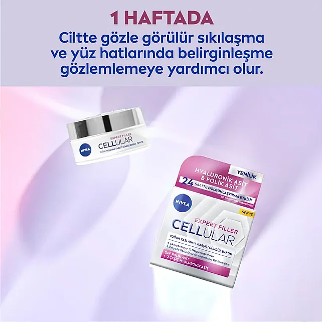 Nivea Cellular Expert Filler Tagespflege - Yaşlanma Karşıtı Gündüz Kremi 50ml - 4