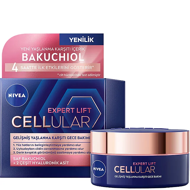 Nivea Cellular Expert Lift Night Care - Yaşlanma Karşıtı Gece Kremi 50ml - 1
