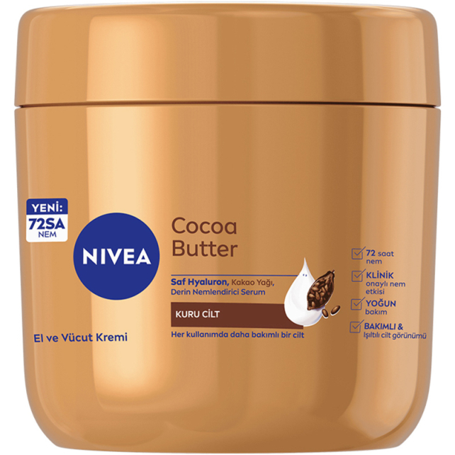 Nivea Cocoa Butter - Derin Nemlendirici El ve Vücut Kremi 400ml - 1