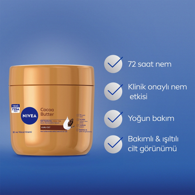 Nivea Cocoa Butter - Derin Nemlendirici El ve Vücut Kremi 400ml - 5