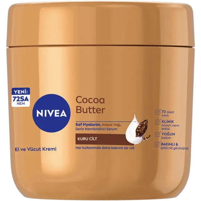 Nivea Cocoa Butter - Derin Nemlendirici El ve Vücut Kremi 400ml - 1